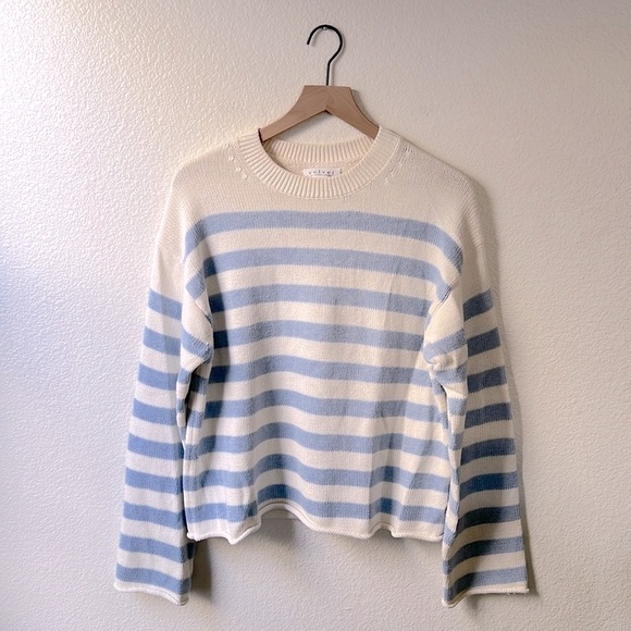 Velvet Cotton Cashmere Stripe Sweater - Picture 4 of 8